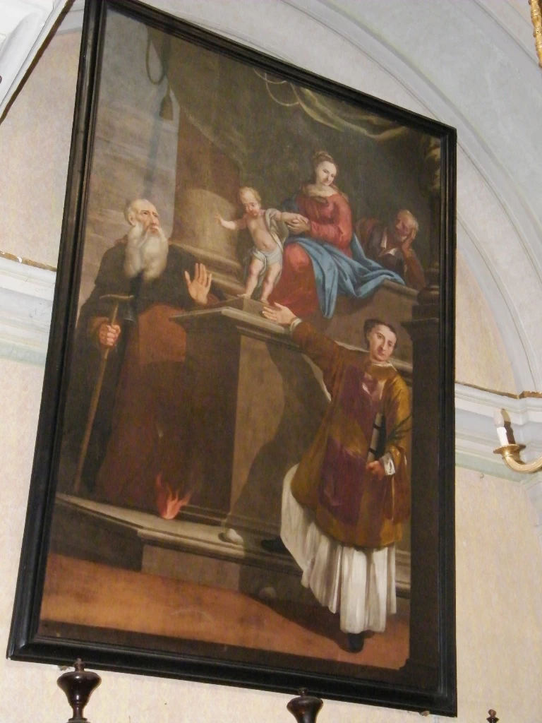 Giacomo Ceruti, il Pitocchetto - Madonna con S Giuseppe, Lorenzo e Antonio, Chiesa di Sant'Antonio Abate. Rino, Sonico